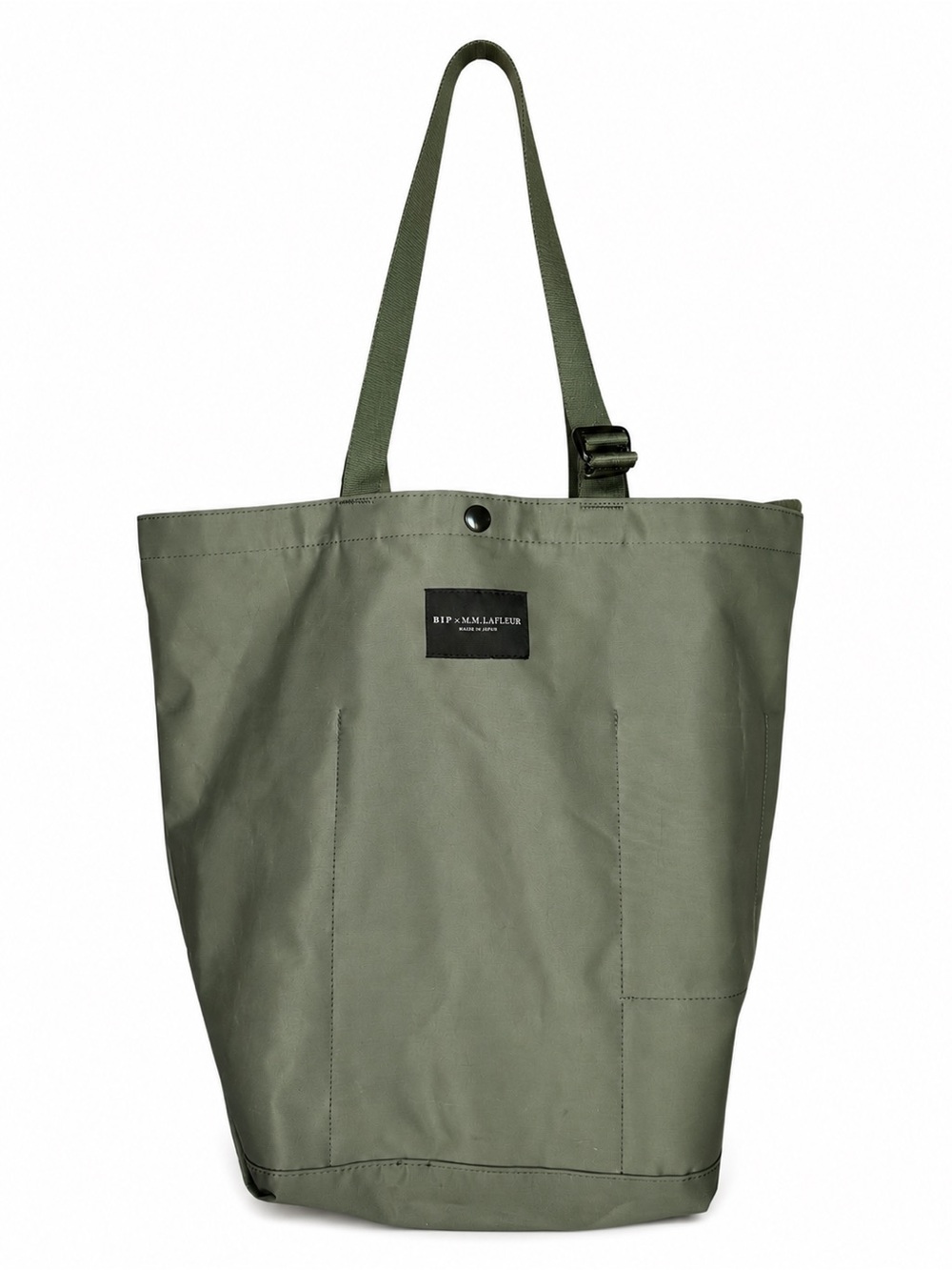 BIP x M.M.LaFleur Khaki Green Nylon Utility Tote Bag Made in Japan
